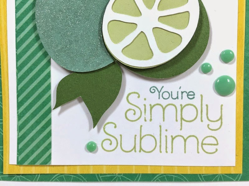 Cricut Sublime Lime card