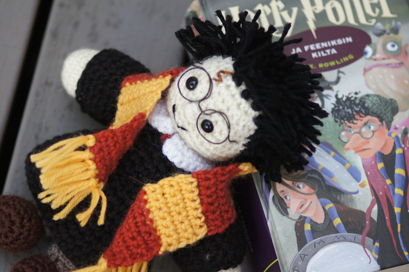 Elina virkkaa-Elina's crochet: Crocheted Harry Potter- virkattu Harry
