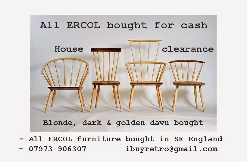 I buy ERCOL for cash 7 days a week in SE England house clearance shop buying purchase furniture