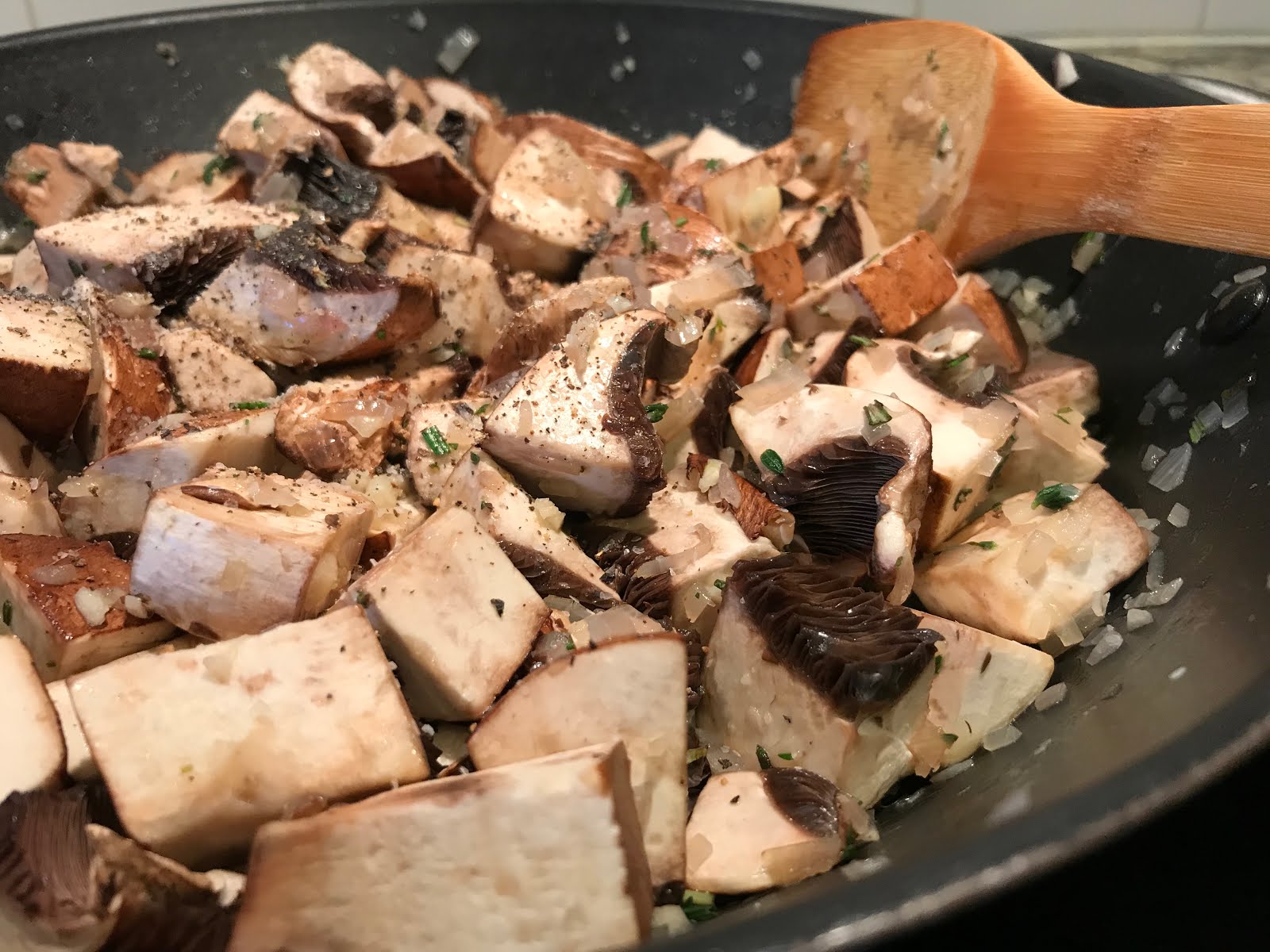 Vegan Portobello and Porcini Mushroom Stroganoff