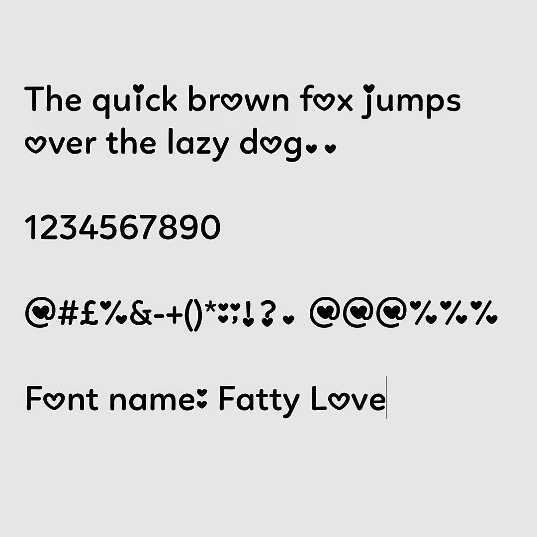 my cute fonts fatty love font iphone android cute fonts for android