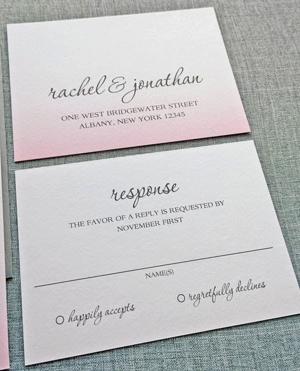 30 Inexpensive and Affordable Wedding Invitations Samples that will Add
