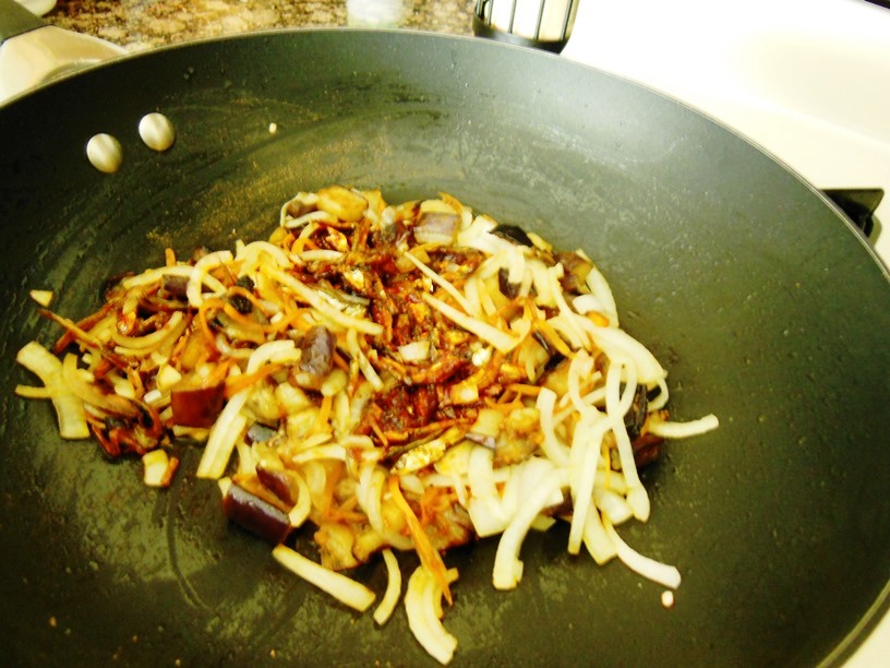 Chumkie's Kitchen Shirataki Yam Noodles StirFried with Anchovies