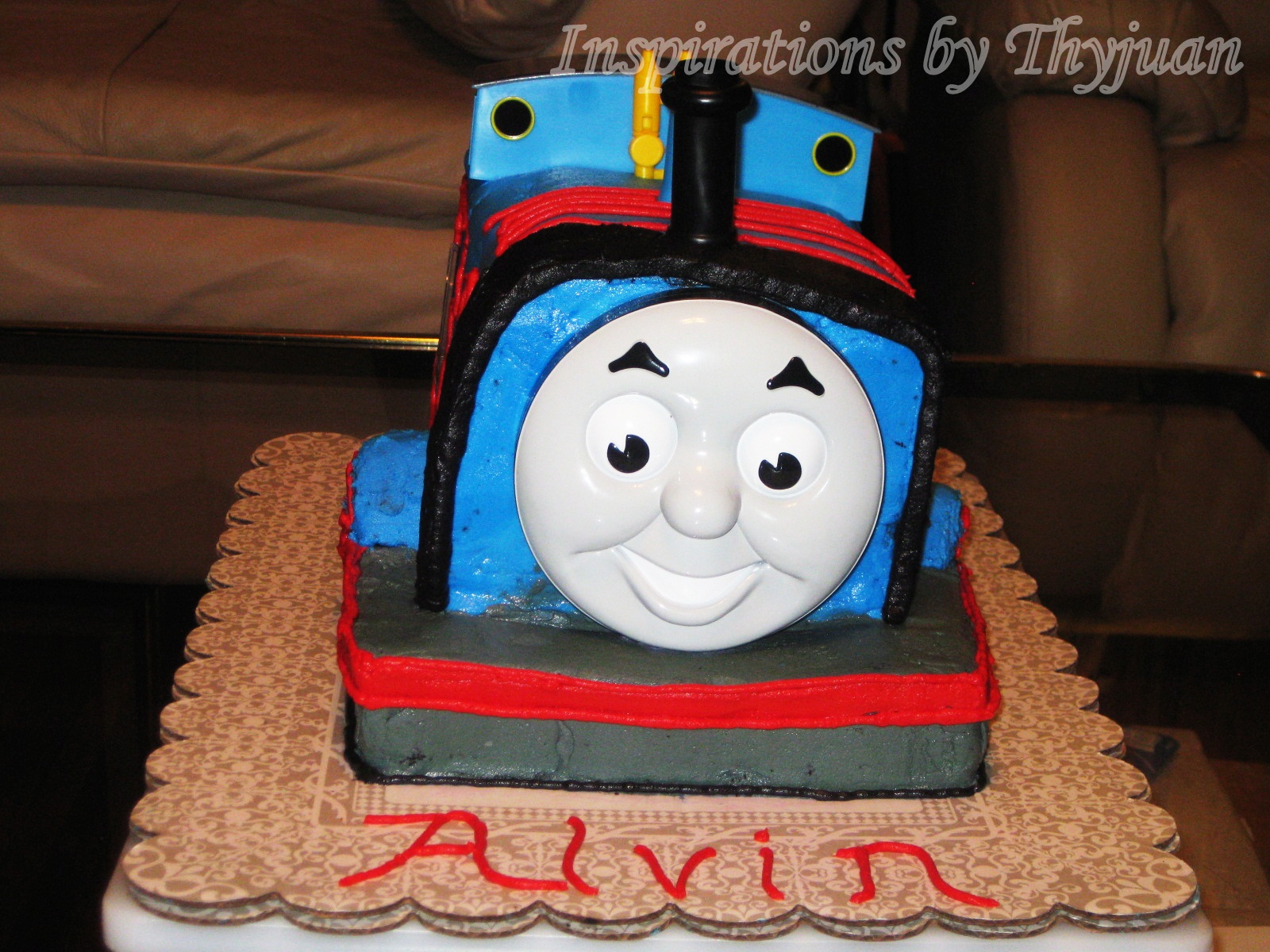 Inspirations by Thyjuan LLC.: Thomas The Train 3-D Cake
