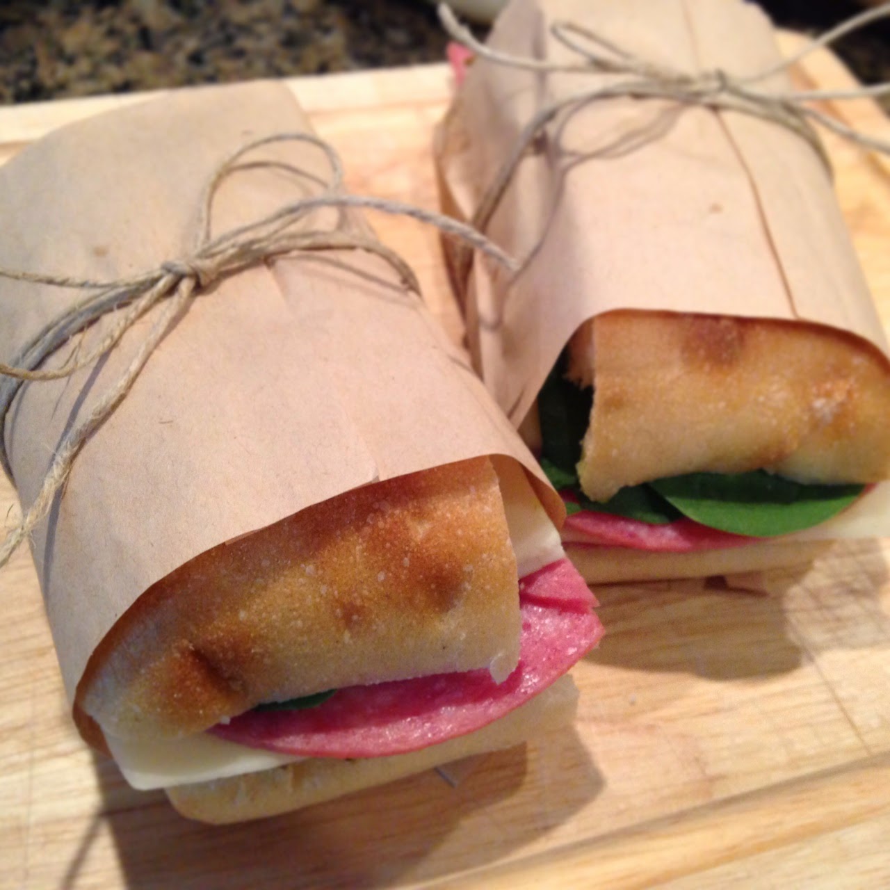 Britt's Apron Brown Paper Bag Picnic Sandwiches