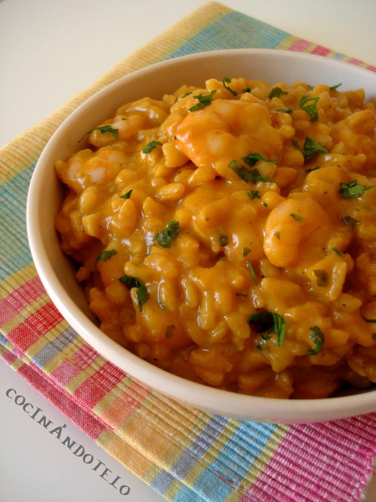 Cocinándotelo RISOTTO A LA CREMA DE MARISCO