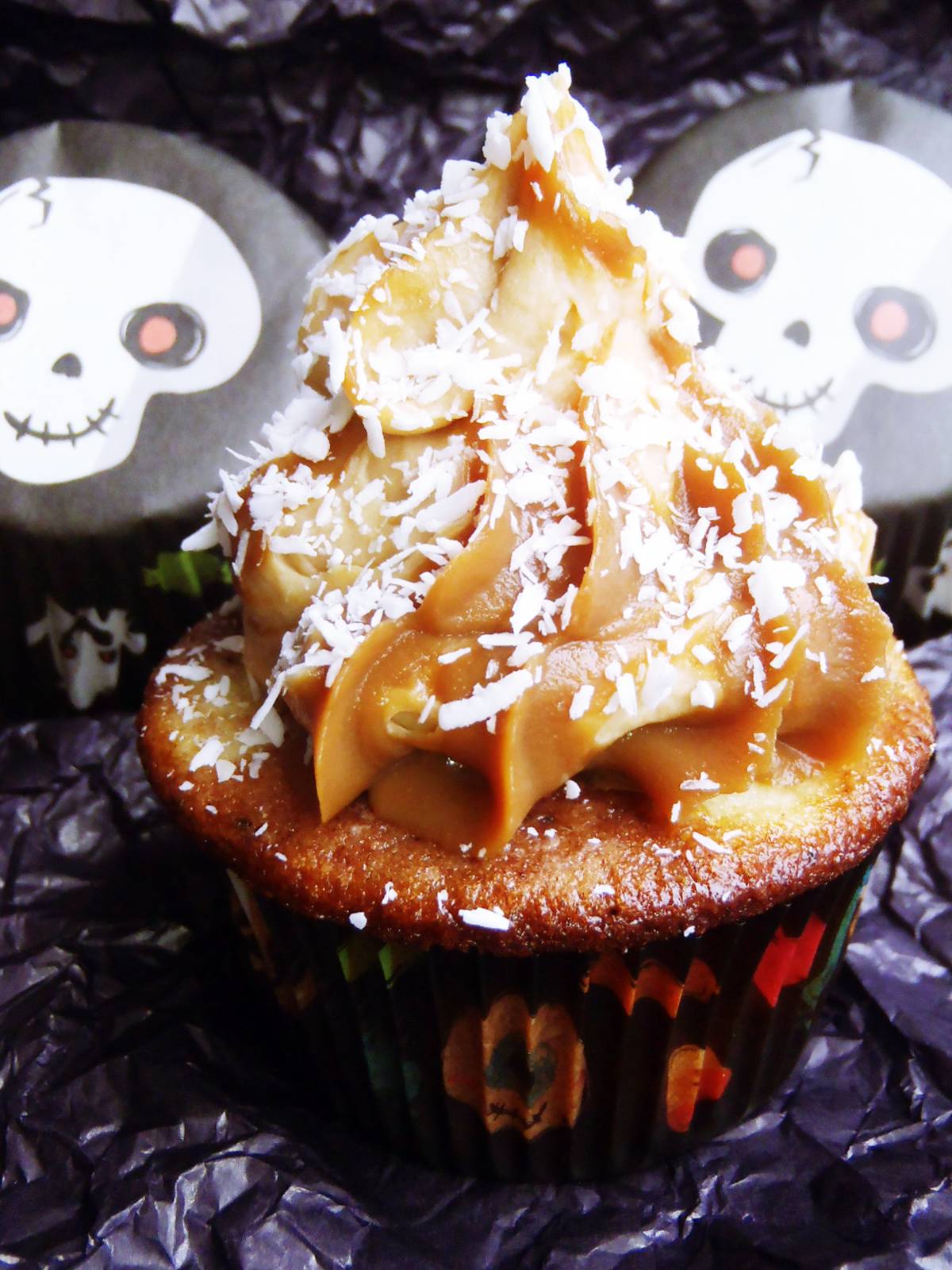 Fofurices Halloween Cupcake marmorizado fantasmagórico!