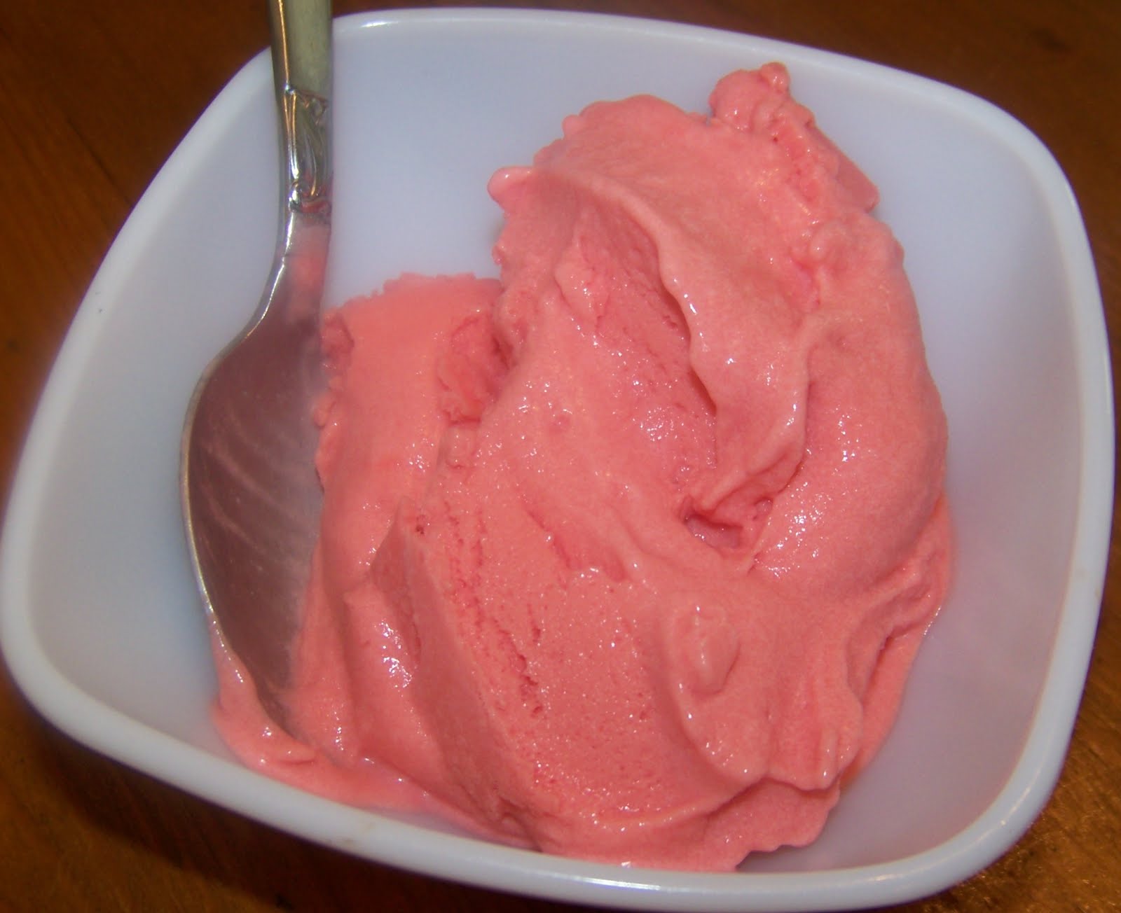 Ginny's Low Carb Kitchen Raspberry Coconut Milk Sherbet