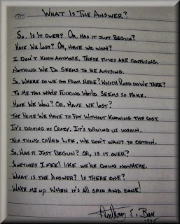 What Is The Answer ©1995-2015 Anthony E. Barr