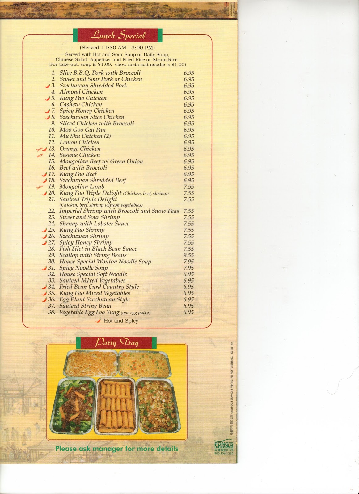 Vc Menu Szechuan Garden Moorpark