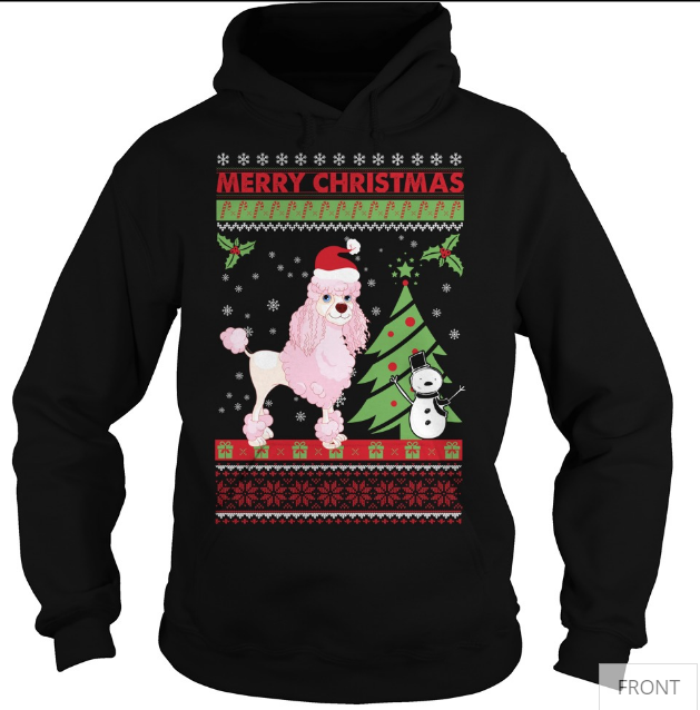 POODLE DOG CHRISTMAS UGLY SWEATER 80% DISCOUNT