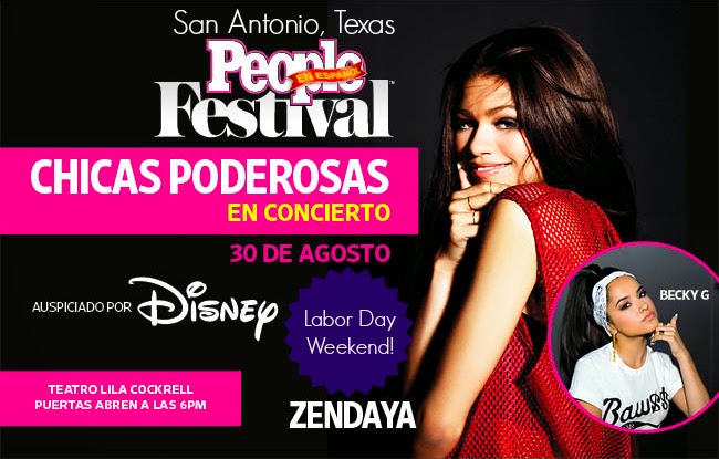 2014 People En Espanol Festival with Zendaya and Becky G in San Antonio, Texas