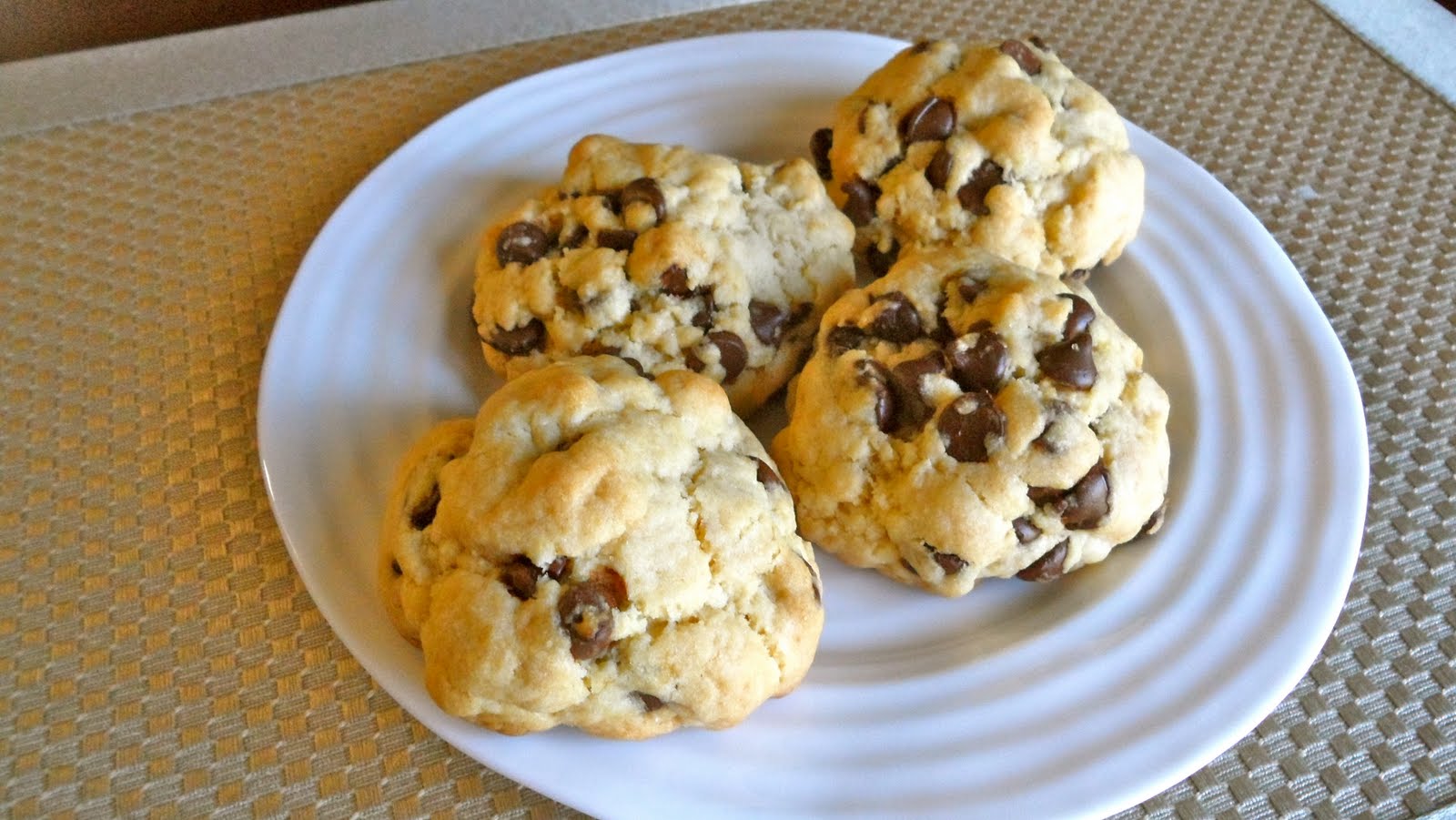 Thy Inspired Bliss Cakey Gooey Chocolate Chip Cookies
