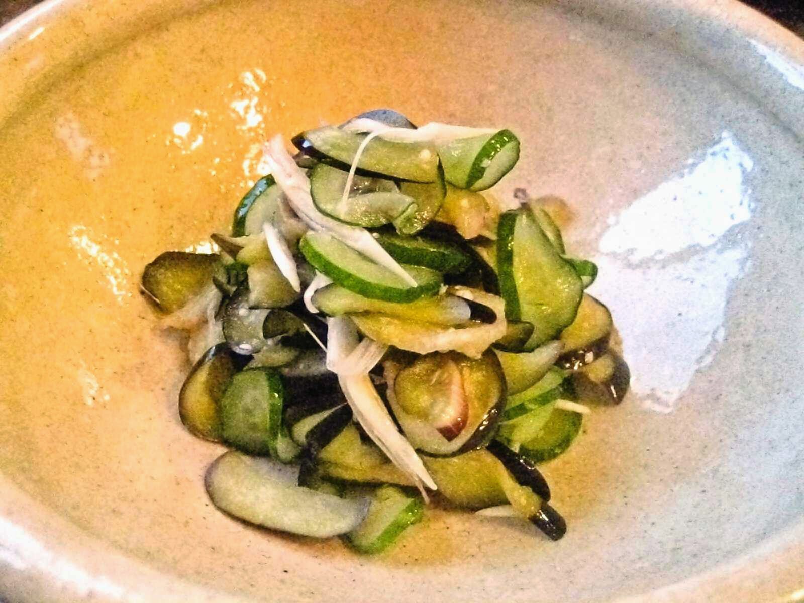 Recipes for Tom Nasu to kyuri, myoga no sunomono / Japanese eggplant