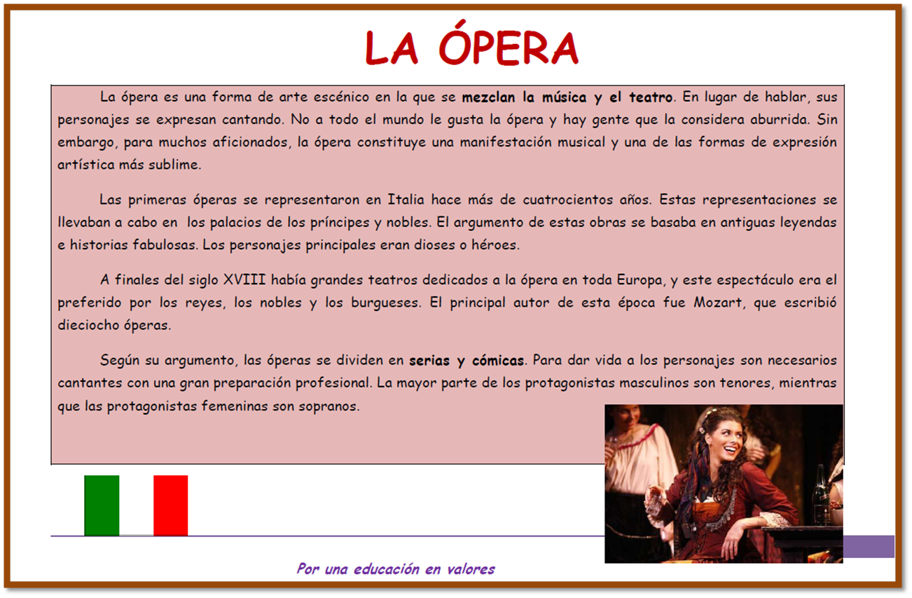 Avion Con Destino Opera Carmen