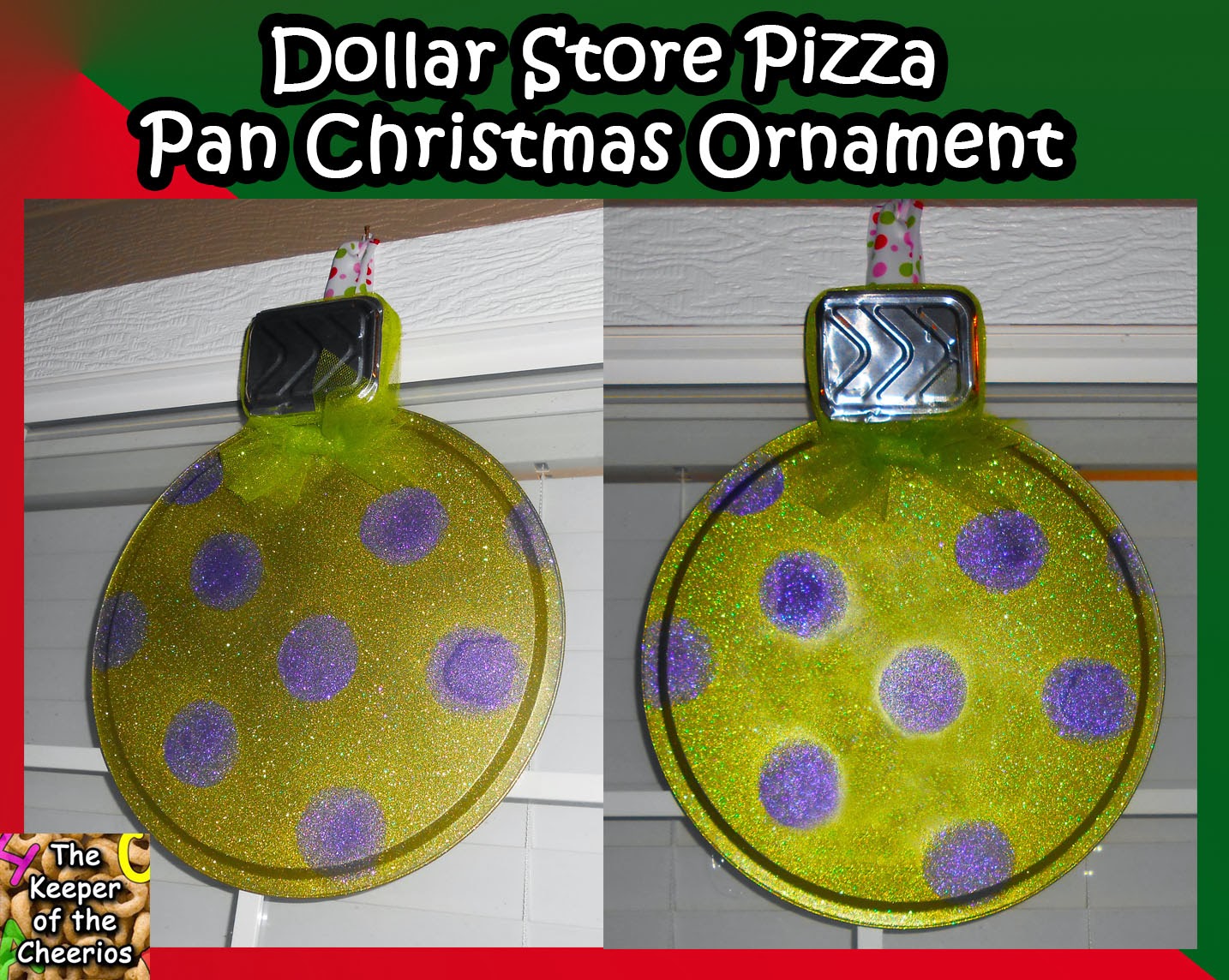 dollar store pizza pan christmas ornament dollar store pizza pan christmas ornament