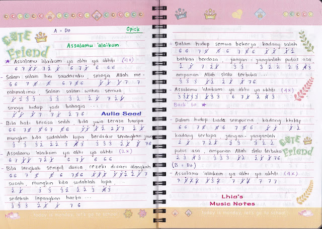 Not Angka Lirik Lagu Opick Ramadhan Tiba Surat 33