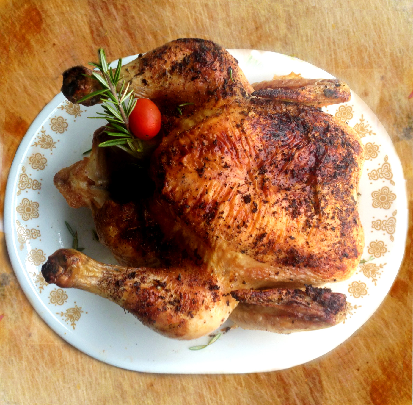 Live Right Be Healthy Roasted Chicken, Homemade Chicken Broth, and