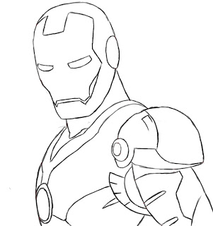 Hindart3 خطوات تعلم الرسم How To Draw Iron Man