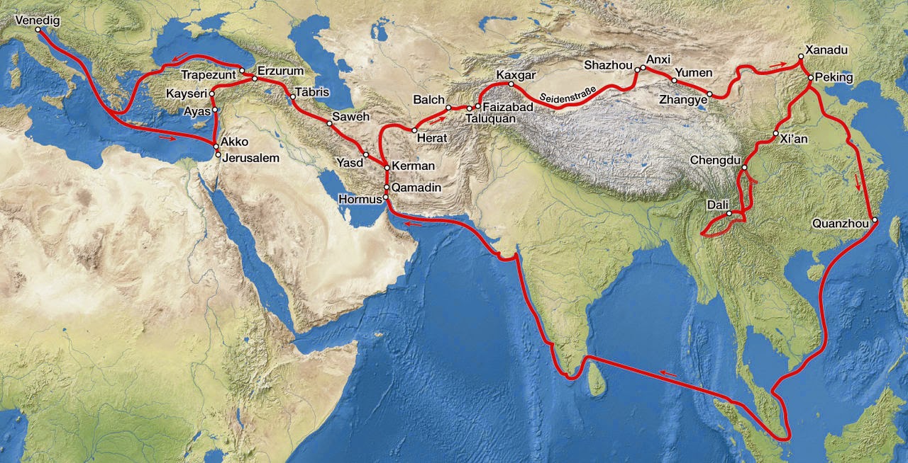 Silk Road map Silk Road map
