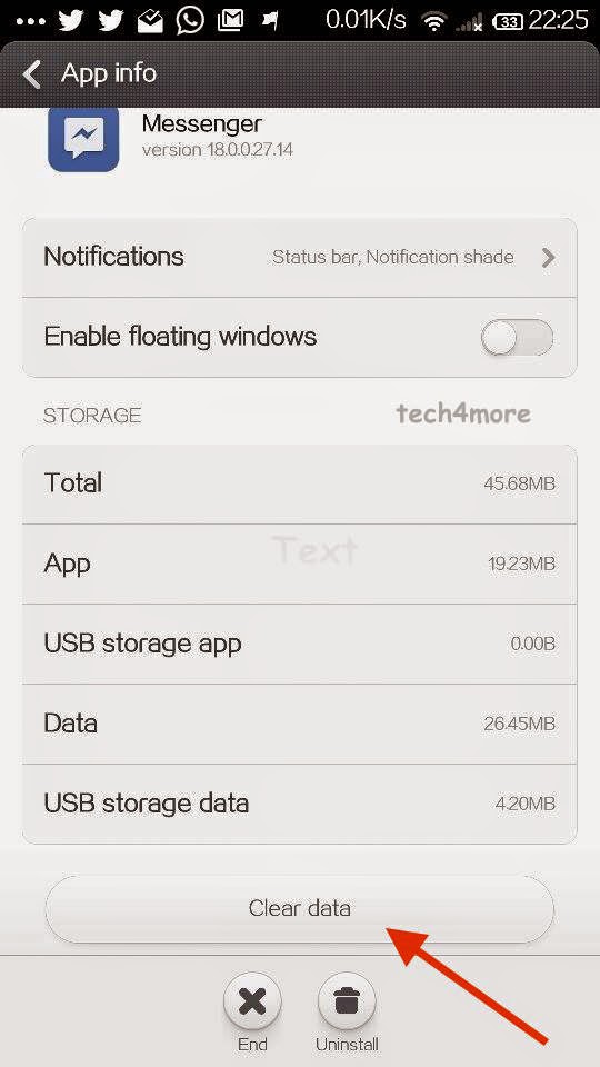 How to Log off Facebook Messenger App