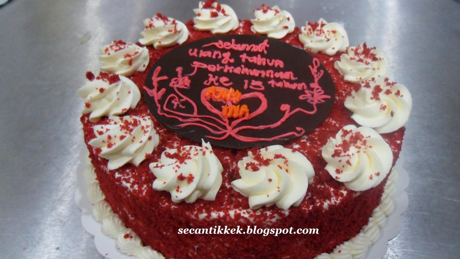 Secantik kek Kek Red Velvet