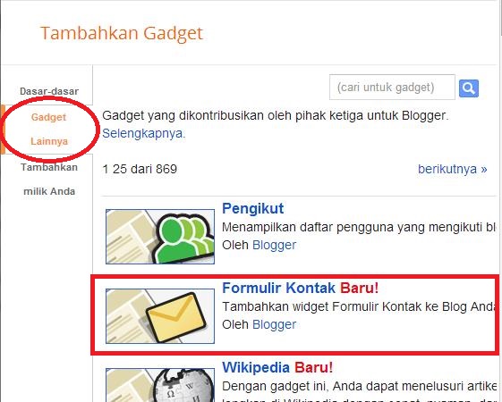 Cara Memasang Widget Contact Form di Halaman Statis Blog Cara Memasang Widget Contact Form di Halaman Statis Blog