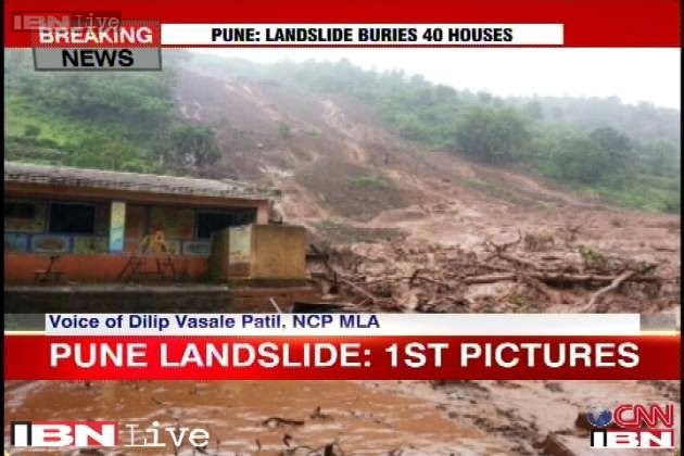 Pune land slide Pune landslide, Malin, Ambegaon