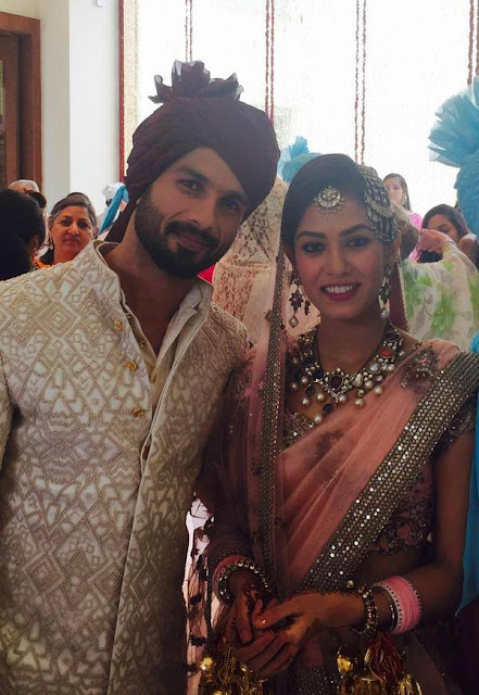 Newly married couple Shahid Kapoor and Mira Rajput photoshoot for media 
