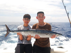 Wahoo caught by the Kids.