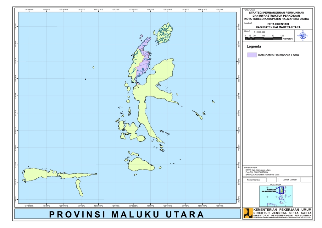 TOBELO KOTAKU: PETA HALMAHERA UTARA