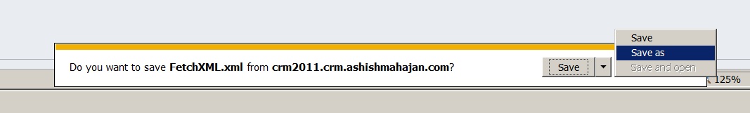 microsoft crm download fetch xml