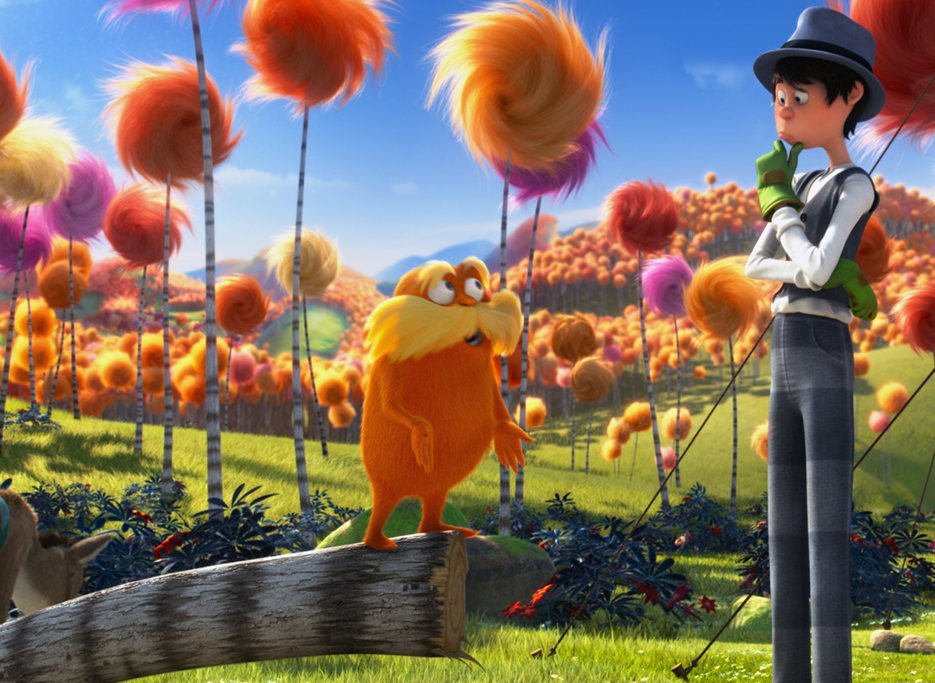 Can't wait to paint Lorax trees with my little loves. 