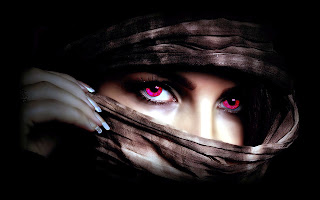girl Eyes images red
