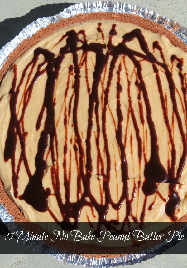 On The Menu 5 Minute No Bake Peanut Butter Pie Sunny Days & Starry Nights