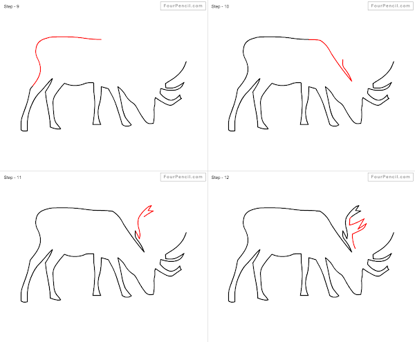 How to draw Deer easy steps - slide 4