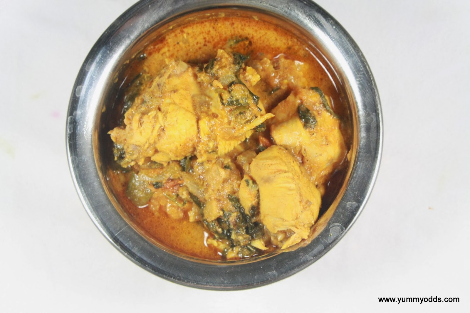 Yum! Yum! Yum! Methi Murg Chicken with FenuGreek Leaves