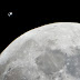Estación Espacial Internacional y la Luna