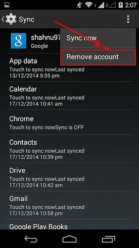 how to sign out of play store