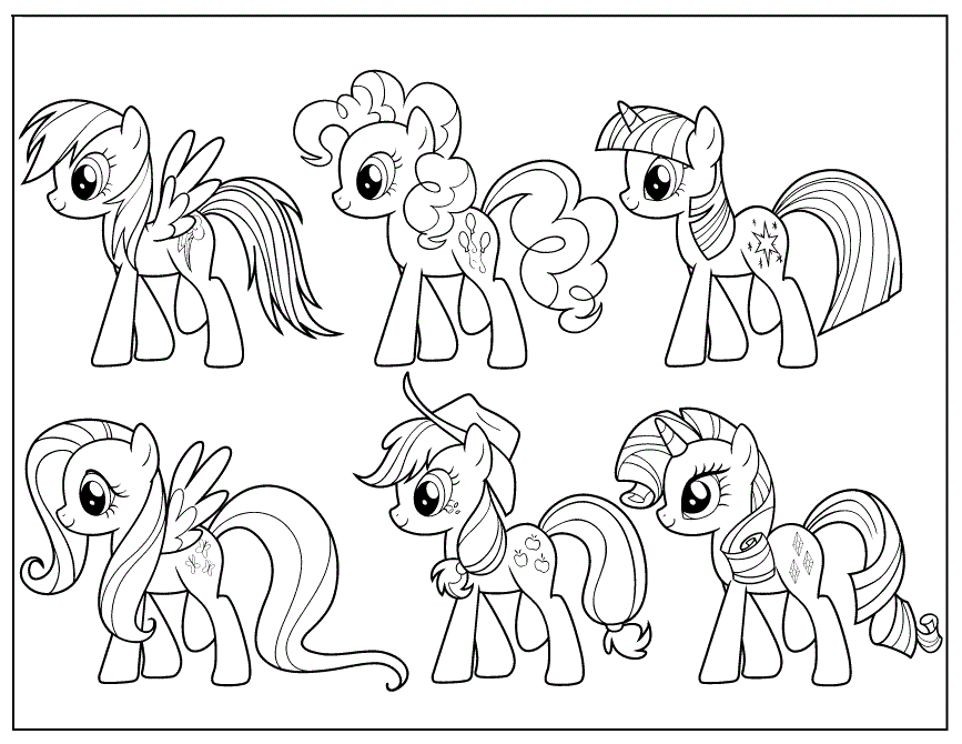 Kids Page: - My Little Pony Friendship Is Magic To Print Coloring Pages
