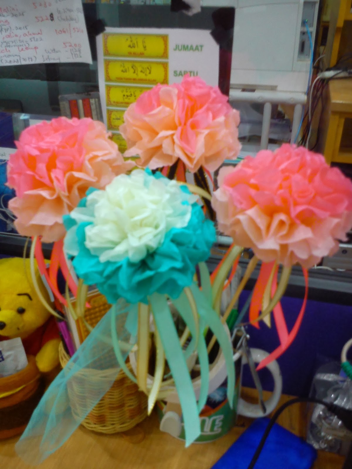 Jom Belajar Buat Bunga telur guna paper crepe Jom Belajar Buat Bunga telur guna paper crepe