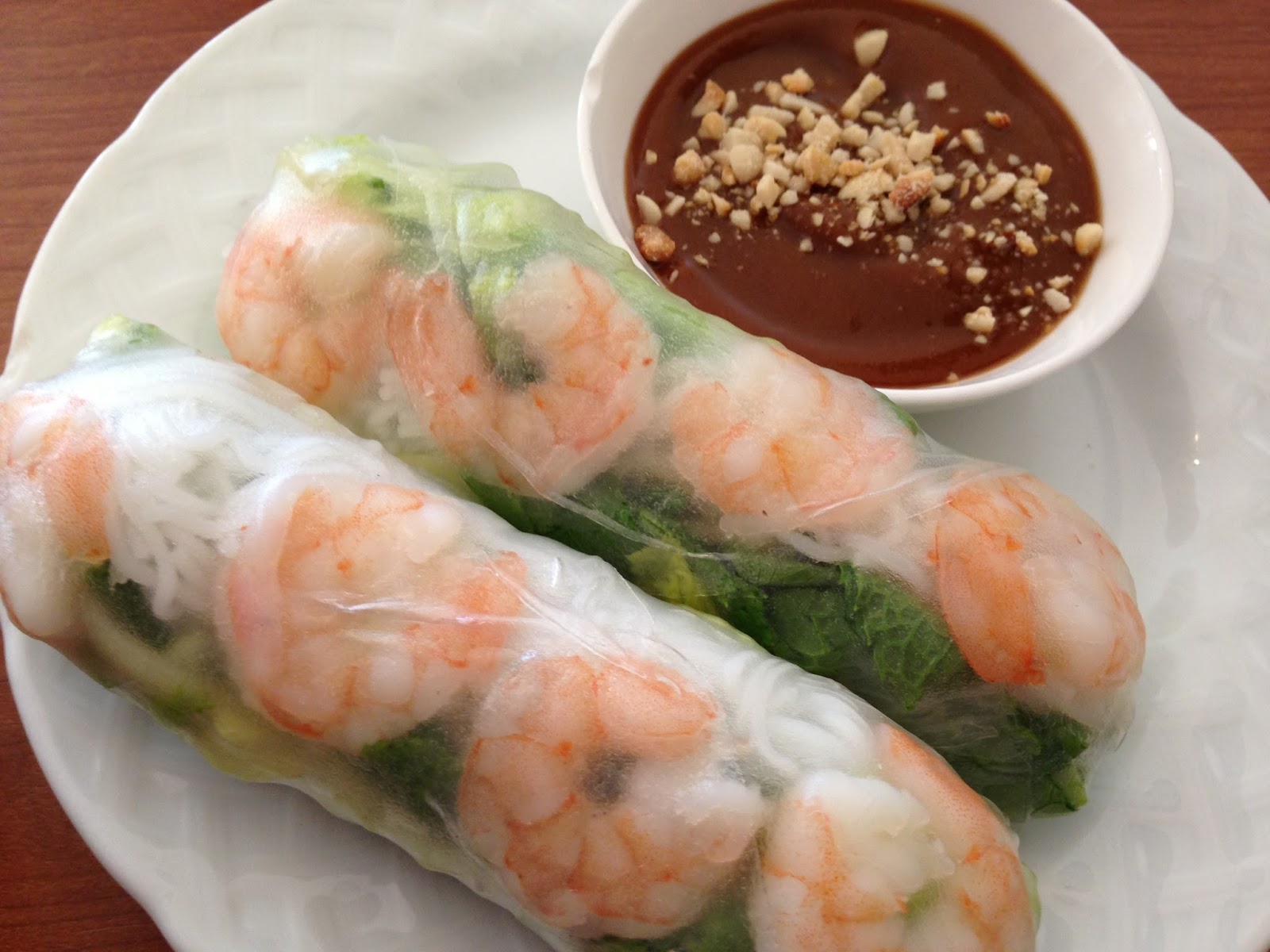 VietnameseStyle Summer Rolls With Peanut Sauce Recipe — Dishmaps