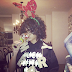 RIHANNA ROCKS $38.00 @FRANK151 X @CLOTINC COLLAB "FUCK WITH ME" SHIRT AROUND THE CHRISTMAS TREE