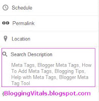 Blogger's Meta Keyword Adding Tool