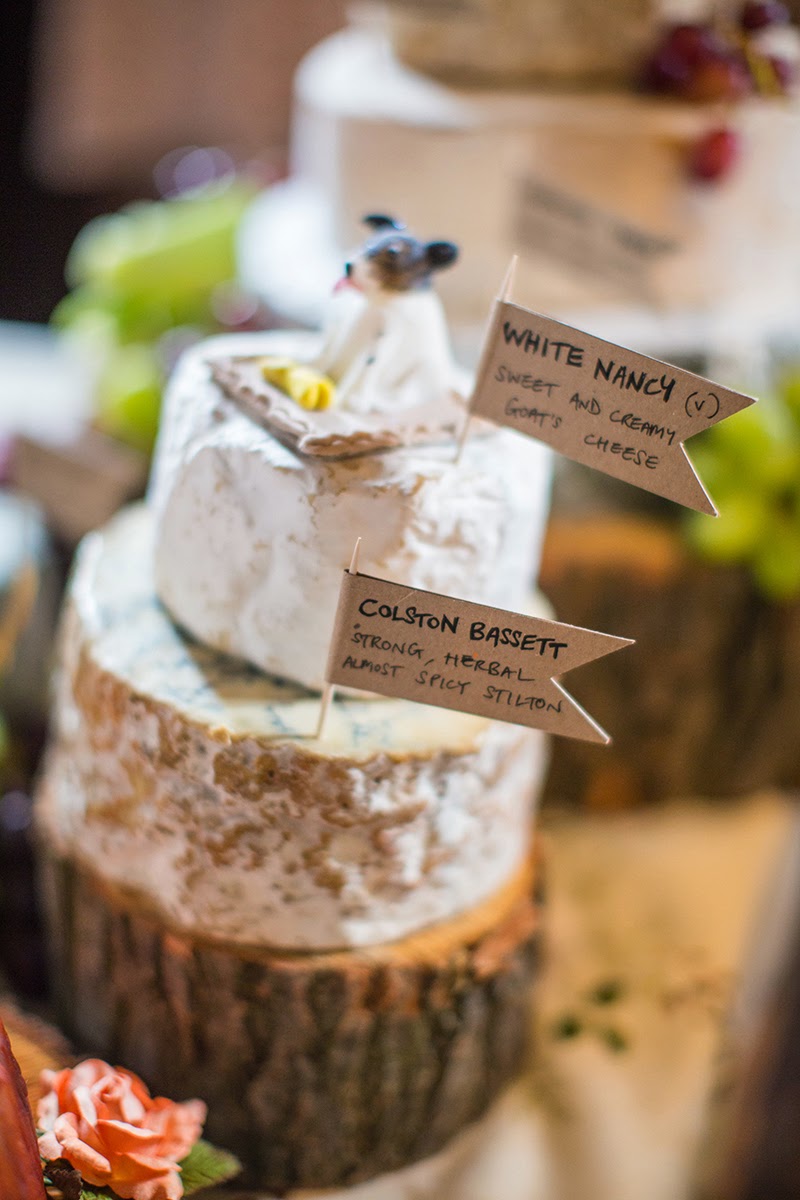 Cheese tiered wedding cake