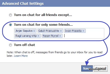 chat settings chat settings
