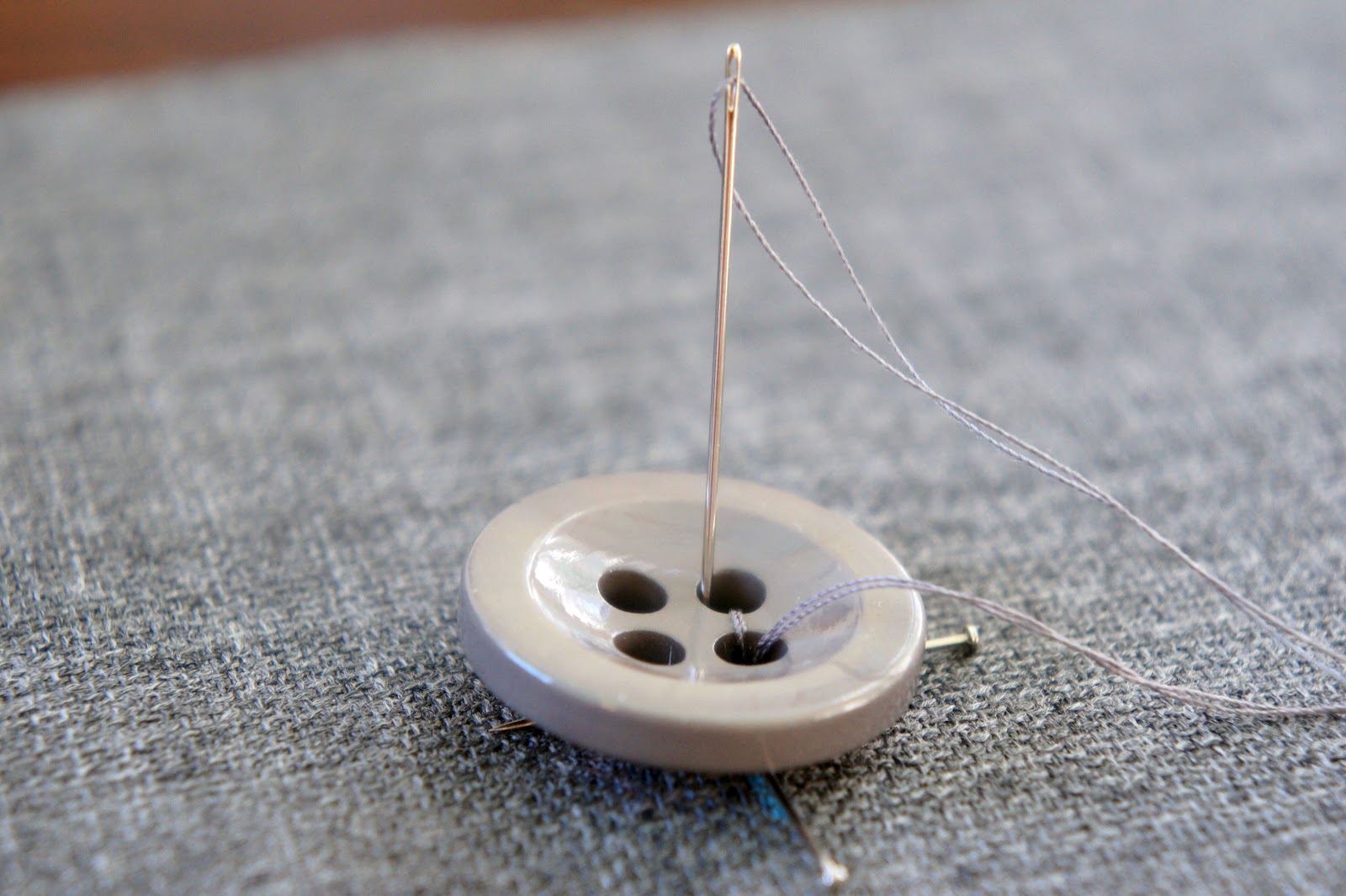 The Papercut Collective How to stitch on a button