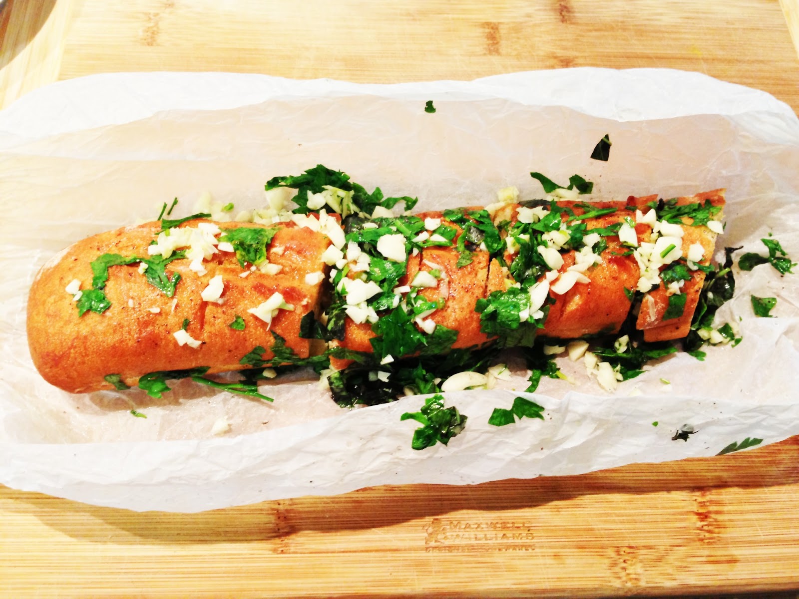 Cookie's Kitchen Home style Garlic Bread Jamie Oliver Method