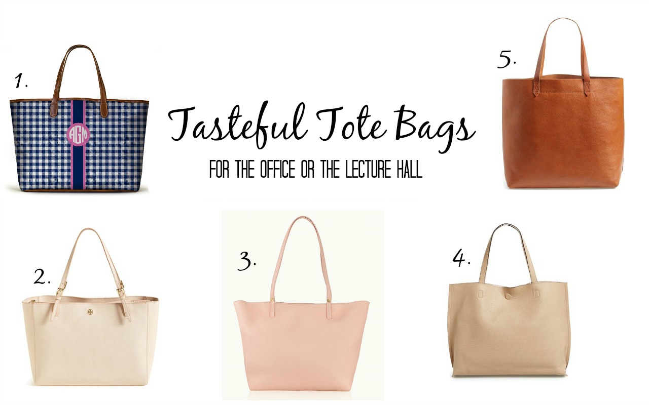 File to Style: TASTEFUL TOTE BAGS