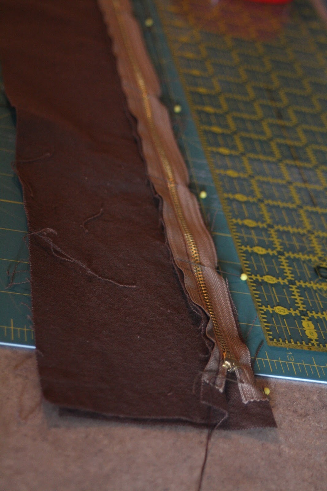 Slipcover Tutorial {How To Make a Zipper Panel}